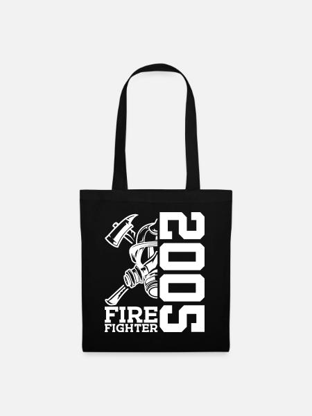 21. GEBURTSTAG FEUERWEHR 2005 FEUERWEHRMANN - Stoffbeutel - Schwarz
