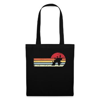 Sun and Retro Lines - Climbing - - Tote Bag - black - Front