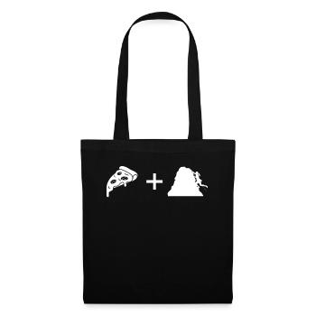 Pizza - Female climbing - - Tote Bag - black - Front