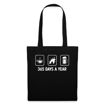 365 days a year - Beer - Climbing - - Tote Bag - black - Front