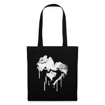 Heart - Snowboarding - (3) - Tote Bag - black - Front