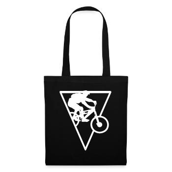 Triangle - Cyclisme - (3) - Sac en tissu - noir - Devant