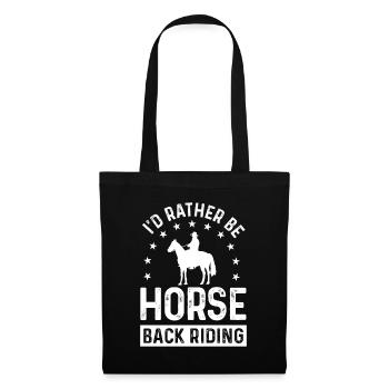 Je préfère rouler - Sac en tissu - noir - Devant
