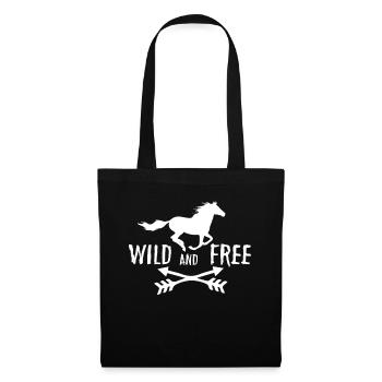 Sauvage et libre 2 - - Sac en tissu - noir - Devant