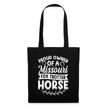 Fier propriétaire d’un cheval de trotter du Missouri - - Sac en tissu - noir - Devant