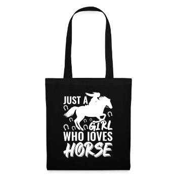 Just A Girl Who Loves Horse 1 - - Tote Bag - black - Front