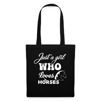 Just A Girl Who Loves Horses 14 - - Tote Bag - black - Front
