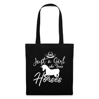 Just A Girl Who Loves Horses 4 - - Tote Bag - black - Front