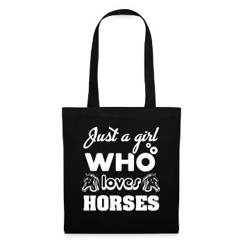 Just A Girl Who Loves Horses 16 - - Tote Bag - black - Front