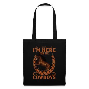 I'm here because of the cowboys - - Tote Bag - black - Front