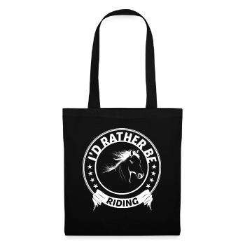 Je préférerais rouler 1 - - Sac en tissu - noir - Devant