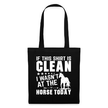 Si cette chemise est propre, je n’étais pas b - Sac en tissu - noir - Devant