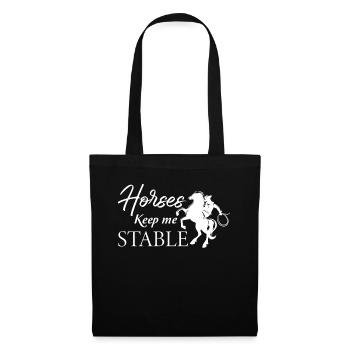 Horses keep me in stable 3 - - Tote Bag - black - Front