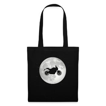 Pleine Lune - Moto - - Sac en tissu - noir - Devant