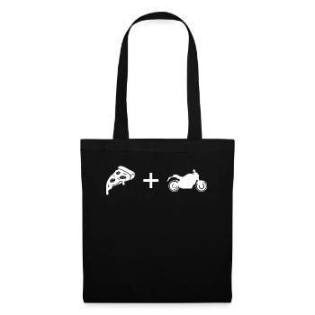 Pizza - Motorbike - - Tote Bag - black - Front