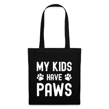 My children have paws - Tote Bag - black - Front