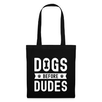 Chiens devant les ducats - Sac en tissu - noir - Devant