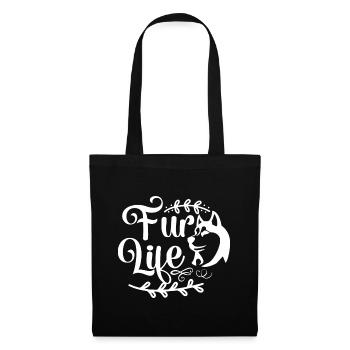 Living with fur - Tote Bag - black - Front