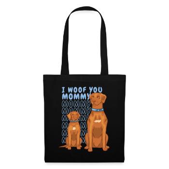 Je te fous maman - Sac en tissu - noir - Devant