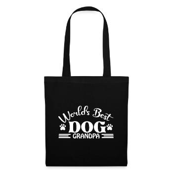 The best dog grandpa in the world - Paws - Tote Bag - black - Front