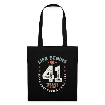 41 Birthday Funny 41 Years Old - Tote Bag - black - Front