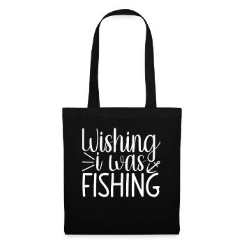 I wish I fished - (2) - Tote Bag - black - Front
