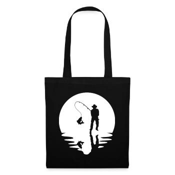 Circle and reflection - Fishing - - Tote Bag - black - Front