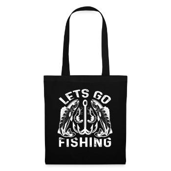 Let's go fishing - (2) - Tote Bag - black - Front