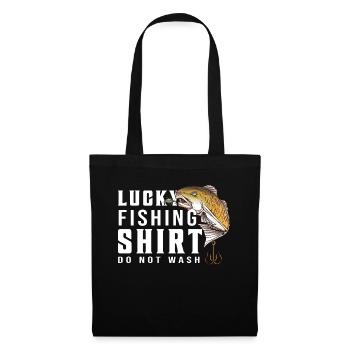 Ne lavez pas la chemise Lucky Fisher - (2) - Sac en tissu - noir - Devant