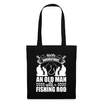Ne sous-estimez jamais un vieil homme - Sac en tissu - noir - Devant
