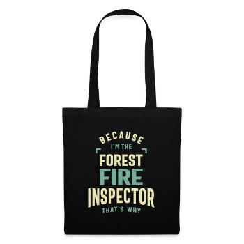 Forest Fire Inspector Job Profession Birthday - Tote Bag - black - Front