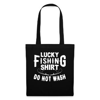 Ne lavez pas la chemise de pêche porte-bonheur 10 - - Sac en tissu - noir - Devant