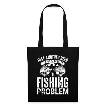Just Another Beer Drinker With A Fishing Problem 1 - Stoffbeutel - Schwarz - Vorne