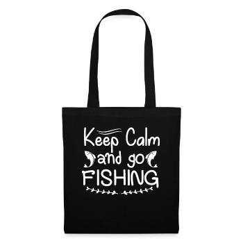 Keep Calm And Go Fishing 1 - - Tote Bag - black - Front