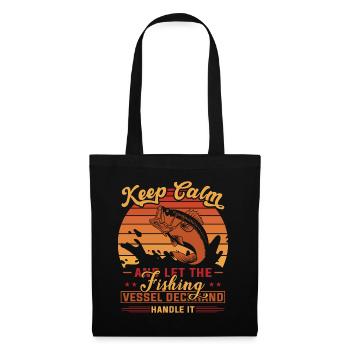 Keep Calm And Let The Fishing - - Tote Bag - black - Front