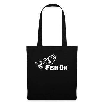 Fish on - - Tote Bag - black - Front