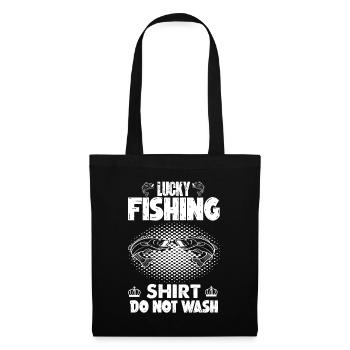 Ne lavez pas Lucky Fishing Shirt 3 - - Sac en tissu - noir - Devant