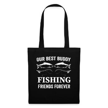 Our best buddy fishing friends forever - - Tote Bag - black - Front