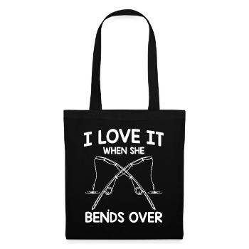 J’adore quand elle se penche - - Sac en tissu - noir - Devant