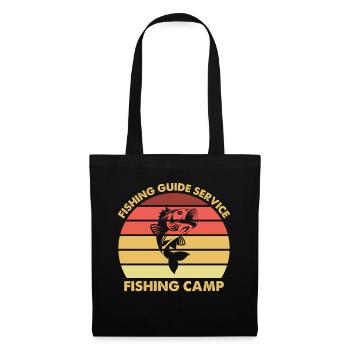 Camp de pêche du Service des guides de pêche - - Sac en tissu - noir - Devant