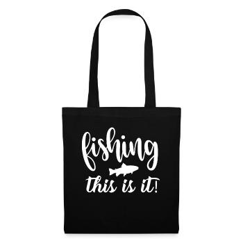 La pêche C’est tout - - Sac en tissu - noir - Devant