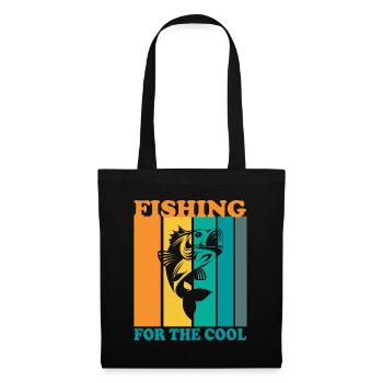 Pêche aux plus cool - - Sac en tissu - noir - Devant