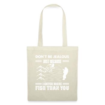 Ne sois pas jaloux juste parce que j’attrape plus de poissons - Sac en tissu - nature - Devant