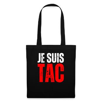 Je Suis TAC - TIC TAC Duo Drôle Cadeau 2 Personnes - Sac en tissu - noir - Devant