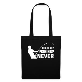 A bad day fishing is never - - Tote Bag - black - Front