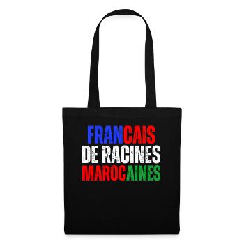 Francais De Racines Marocaines Franco Marocain - Sac en tissu - noir - Devant
