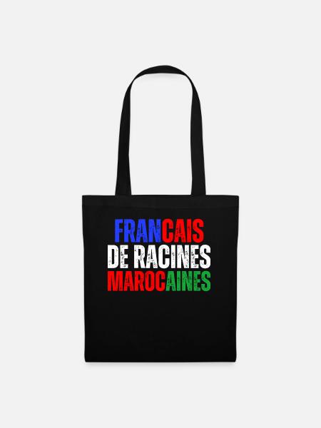 Francais De Racines Marocaines Franco Marocain - Sac en tissu - noir