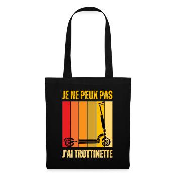 Je Peux Pas J'ai Trottinette Électrique Trot Elec - Sac en tissu - noir - Devant