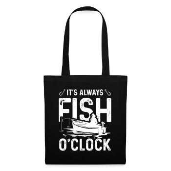 C’est toujours l’horloge à poisson - Sac en tissu - noir - Devant
