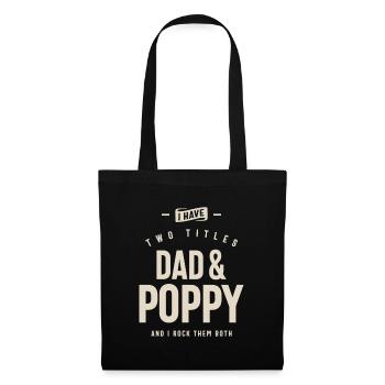 Papa & Poppy - Doublez les titres, doublez le plaisir - Sac en tissu - noir - Devant